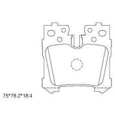 KD2785 ASIMCO Комплект тормозных колодок, дисковый тормоз