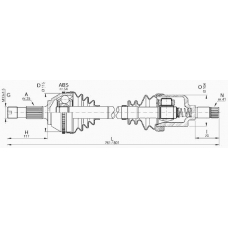 DRS6174.00 OPEN PARTS Приводной вал