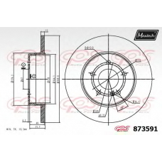 873591.6880 MAXTECH Тормозной диск