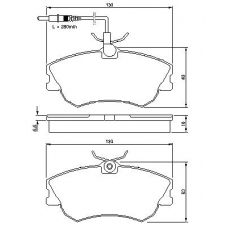 0 986 424 451 BOSCH Комплект тормозных колодок, дисковый тормоз