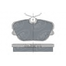 SP 124 PR SCT Комплект тормозных колодок, дисковый тормоз