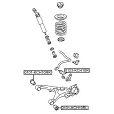 0123-KCH10R ASVA Тяга / стойка, стабилизатор