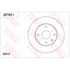 DF7871 TRW Тормозной диск