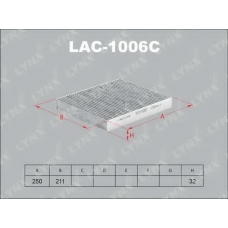 LAC-1006C LYNX Lac-1006c фильтр салона lynx