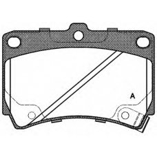 BPA0212.42 OPEN PARTS Комплект тормозных колодок, дисковый тормоз