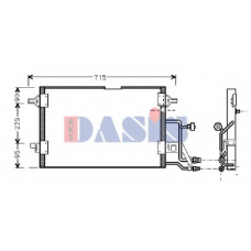 482020N AKS DASIS Конденсатор, кондиционер