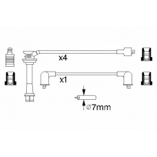 0 986 356 939 BOSCH Комплект проводов зажигания