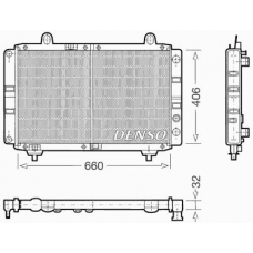 DRM09073 DENSO Радиатор, охлаждение двигател