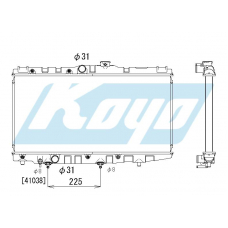 PA010771 KOYO P-tank corrugate-fin ass'y