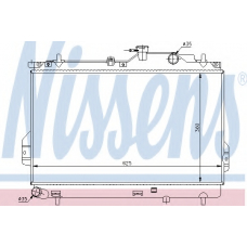 67484 NISSENS Радиатор, охлаждение двигателя