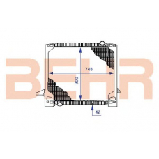 2204131 BEHR Radiator