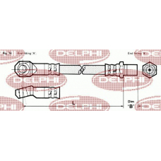 LH3608 DELPHI Тормозной шланг