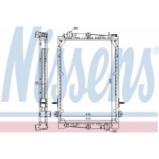 61427A NISSENS Радиатор, охлаждение двигателя