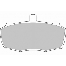 FD580V NECTO Комплект тормозных колодок, дисковый тормоз