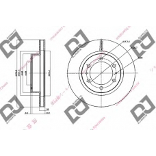 BD1566 DJ PARTS Тормозной диск