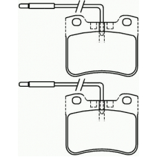 P 61 034 BREMBO Комплект тормозных колодок, дисковый тормоз