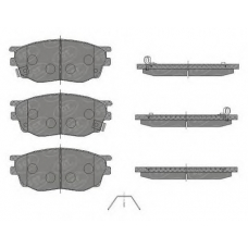 SP 443 PR SCT Комплект тормозных колодок, дисковый тормоз