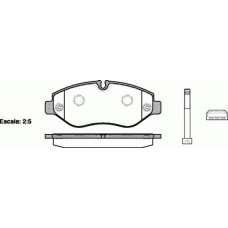P13453.10 WOKING Комплект тормозных колодок, дисковый тормоз