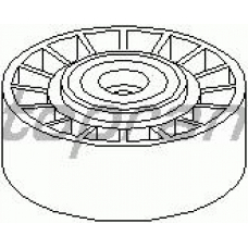 400 007 TOPRAN Натяжной ролик, поликлиновой  ремень