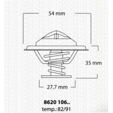 8620 10691 TRISCAN Термостат, охлаждающая жидкость