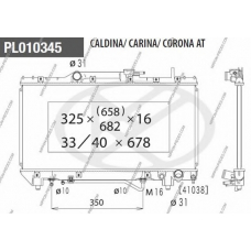 T156A41 NPS Радиатор, охлаждение двигателя