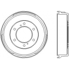 MBD068 MINTEX Тормозной барабан