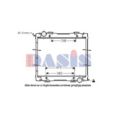 270003N AKS DASIS Радиатор, охлаждение двигателя