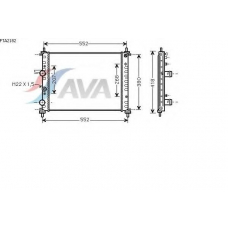 FTA2182 AVA Радиатор, охлаждение двигателя