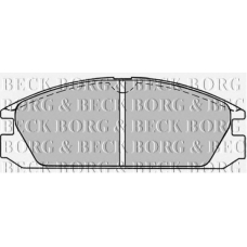 BBP1222 BORG & BECK Комплект тормозных колодок, дисковый тормоз
