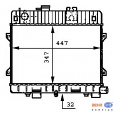 8MK 376 717-191 HELLA Радиатор, охлаждение двигателя