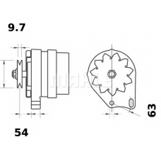 MG 608 MAHLE Генератор