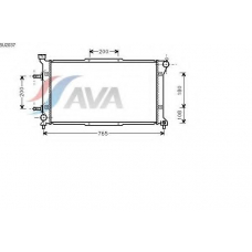 SU2037 AVA Радиатор, охлаждение двигателя