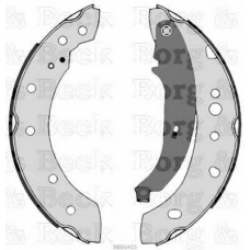 BBS6455 BORG & BECK Комплект тормозных колодок