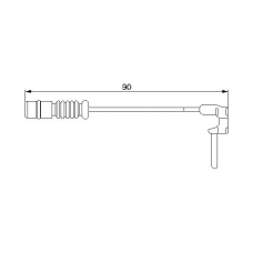 1 987 474 901 BOSCH Сигнализатор, износ тормозных колодок