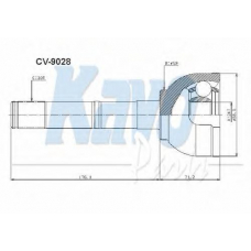 CV-9028 KAVO PARTS Шарнирный комплект, приводной вал