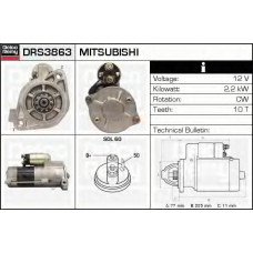 DRS3863 DELCO REMY Стартер