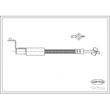 19032286 CORTECO Тормозной шланг