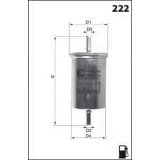 ELE6104 MECAFILTER Топливный фильтр