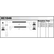 XC1046 QUINTON HAZELL Комплект проводов зажигания