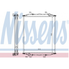 628780 NISSENS Радиатор, охлаждение двигателя