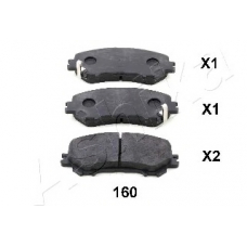 50-01-160 Ashika Комплект тормозных колодок, дисковый тормоз