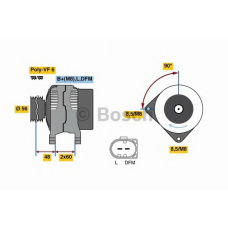 0 121 715 047 BOSCH Генератор