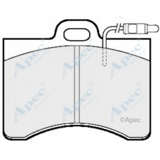 PAD275 APEC Комплект тормозных колодок, дисковый тормоз