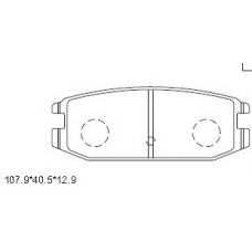 KD4204 ASIMCO Комплект тормозных колодок, дисковый тормоз