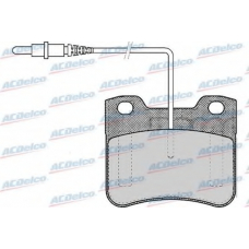 AC058444D AC Delco Комплект тормозных колодок, дисковый тормоз