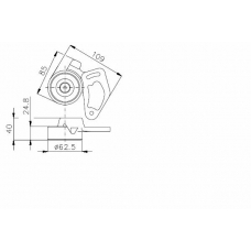 TKR 9850 TIMKEN Натяжной ролик, ремень грм