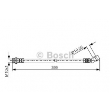 1 987 481 223 BOSCH Тормозной шланг