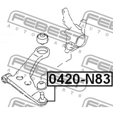 0420-N83 FEBEST Несущий / направляющий шарнир