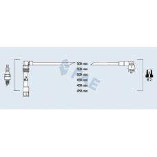 85062 FAE Комплект проводов зажигания