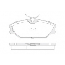 1850.0058185 KSM-KOSHIMO Комплект тормозных колодок, дисковый тормоз